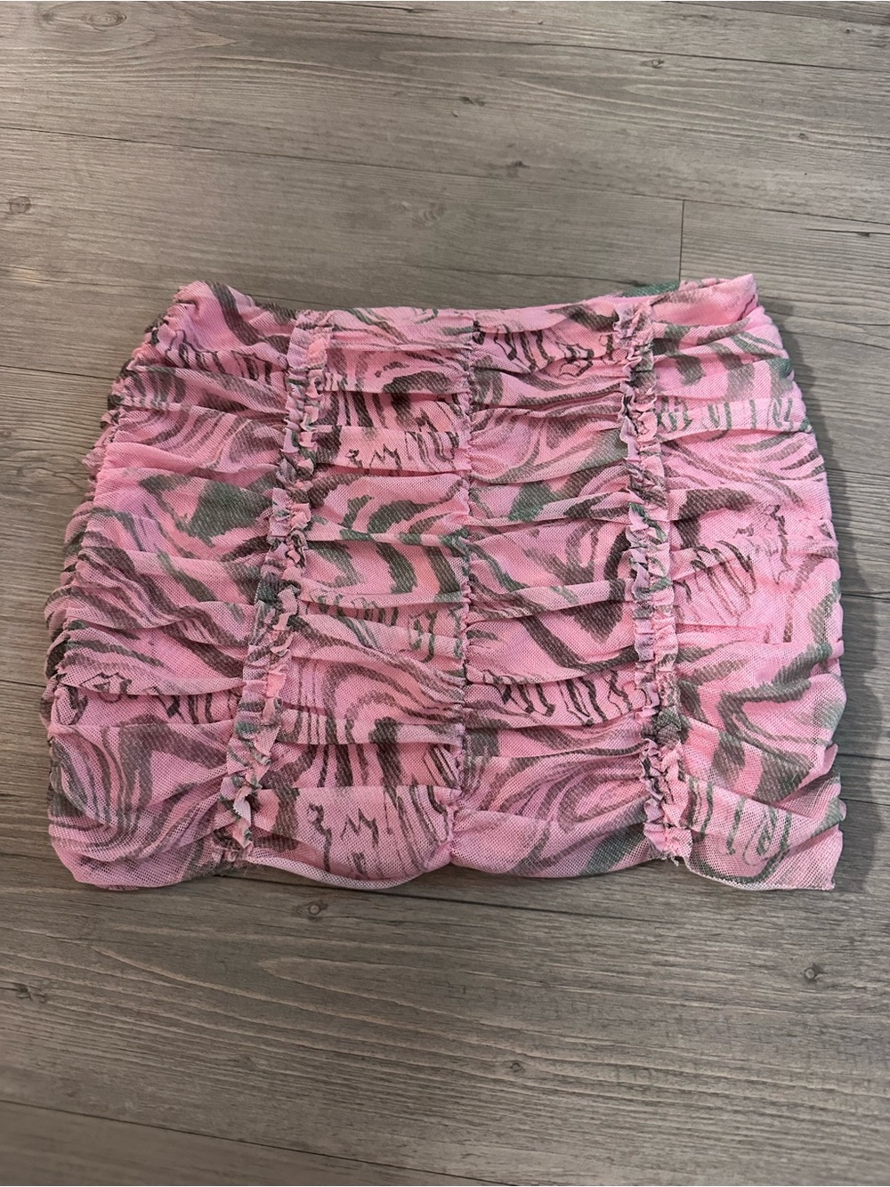 I.AM.GIA Pink Ruched Mini Skirt - Picture 2 of 6